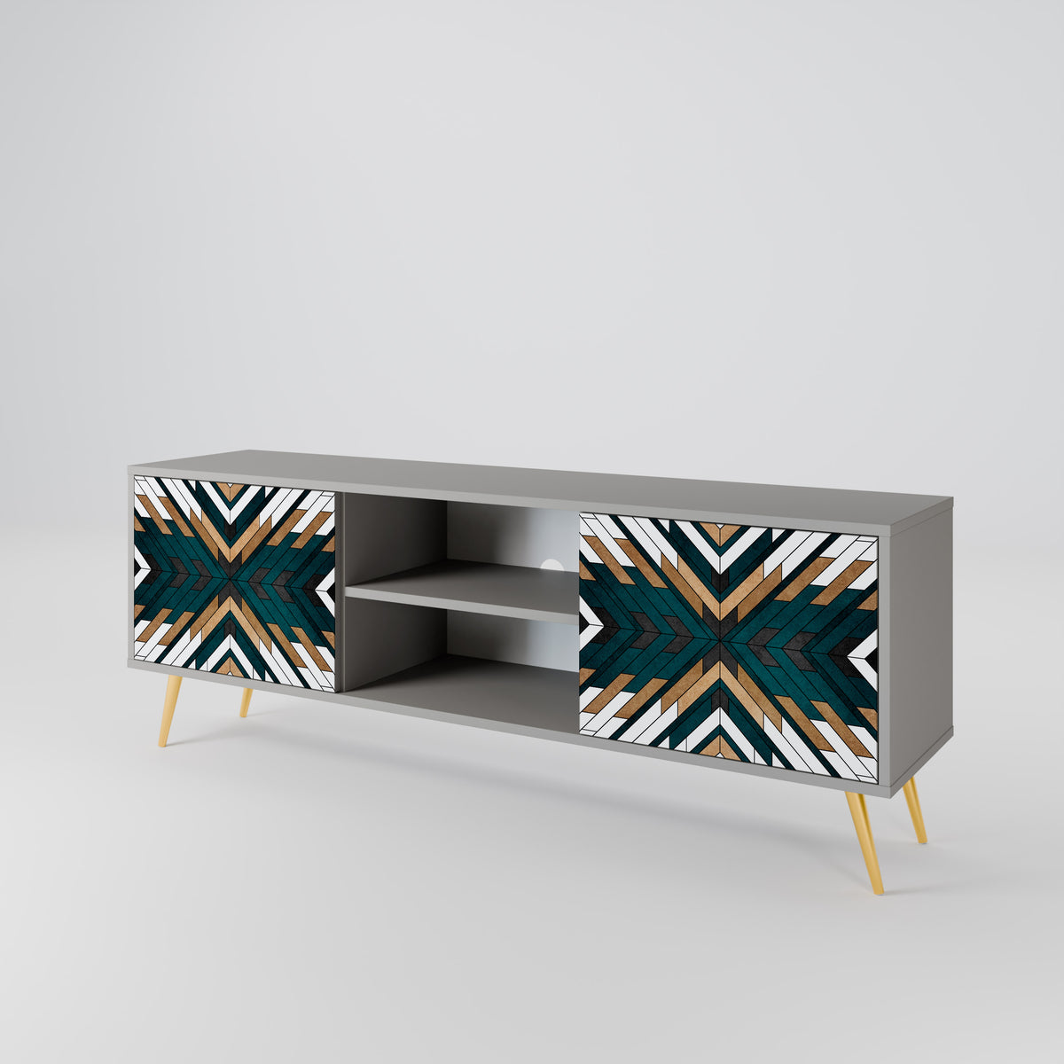 ARTISTIC GEOMETRY 2-türiges TV-Lowboard
