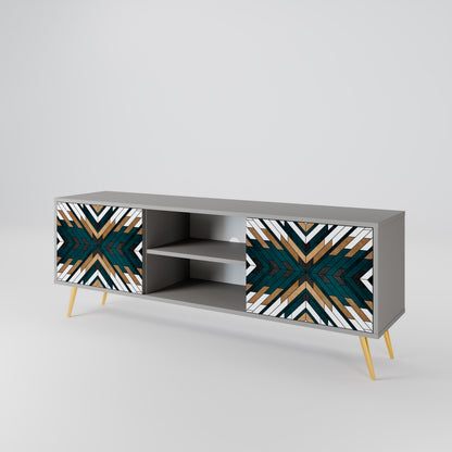 ARTISTIC GEOMETRY 2-türiges TV-Lowboard