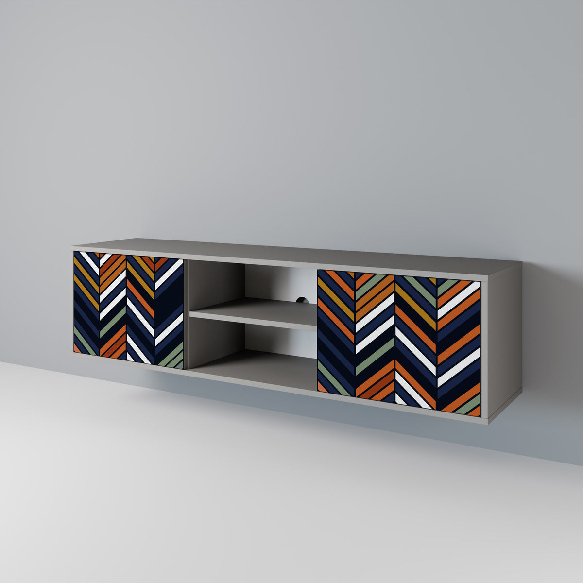 VIBRANT PATCHWORK 2-türiges TV-Lowboard