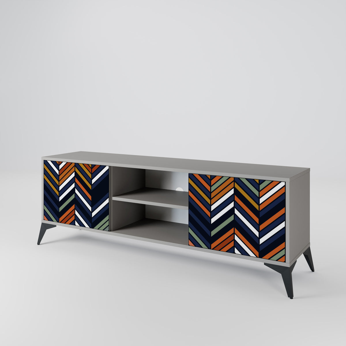 VIBRANT PATCHWORK 2-türiges TV-Lowboard