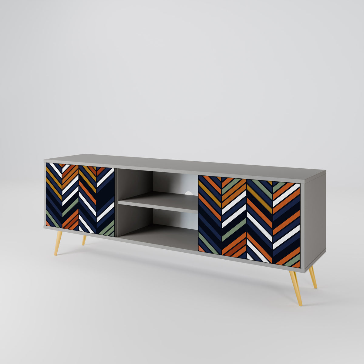 VIBRANT PATCHWORK 2-türiges TV-Lowboard