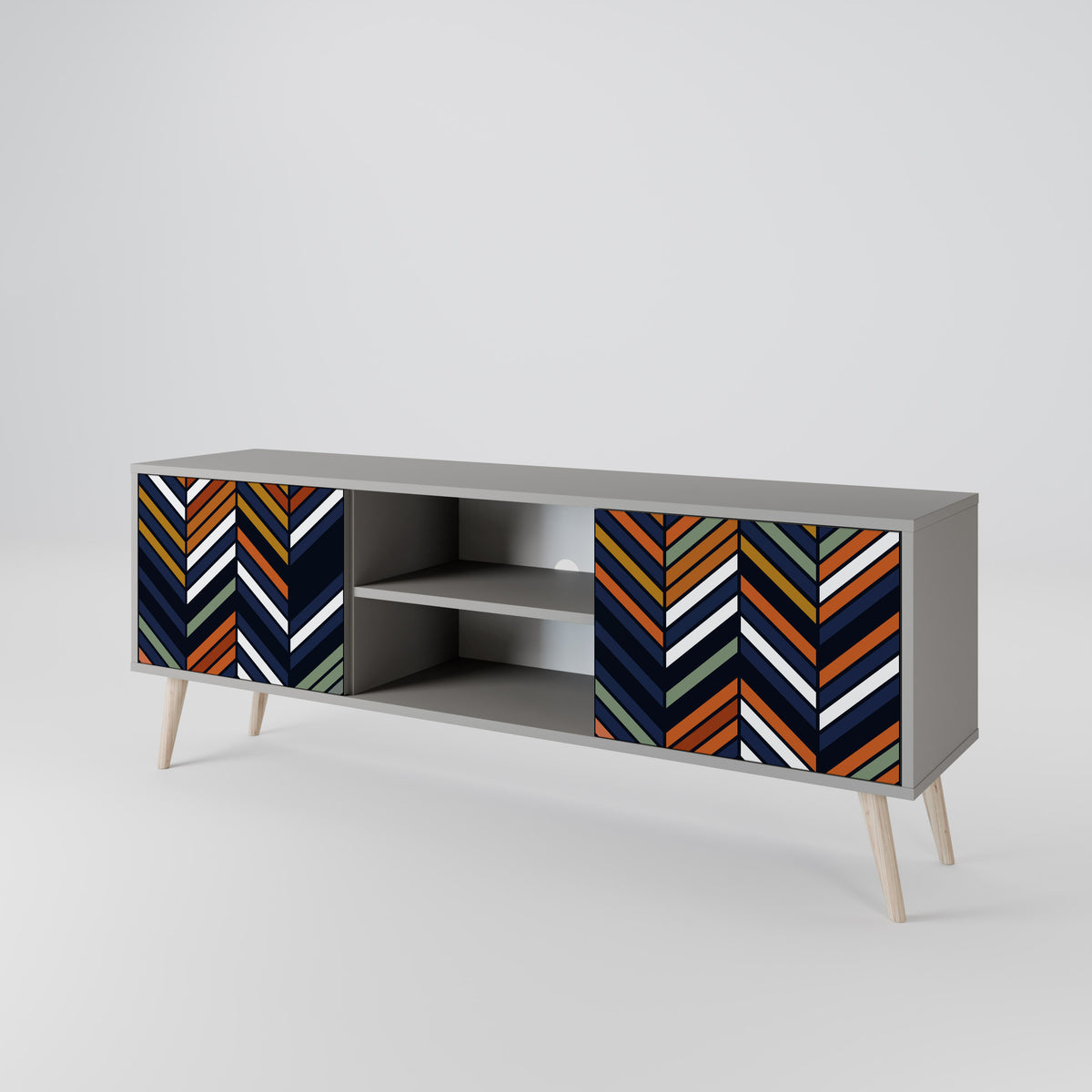 VIBRANT PATCHWORK 2-türiges TV-Lowboard