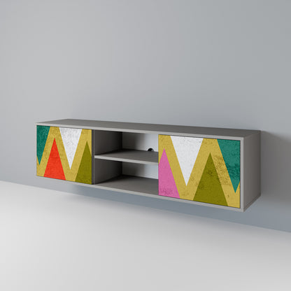 COLORFUL TRIANGLES 2-türiges TV-Lowboard