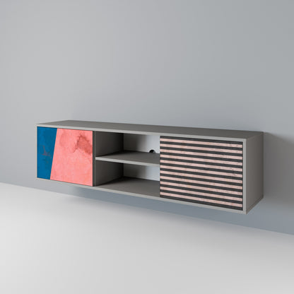 GLAMOROUS STRIPE 2-türiges TV-Lowboard