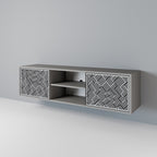 TEMPORARY SEQUENCE TV-Lowboard mit 2 Türen in Grau