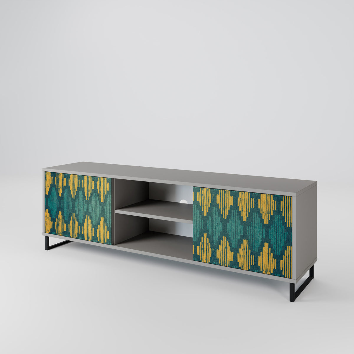 POLYGONS 2-türiges TV-Lowboard