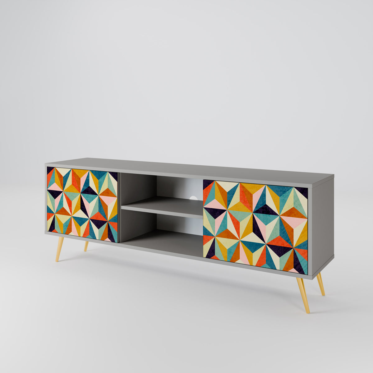 TESSELATE TREASURES 2-türiges TV-Lowboard