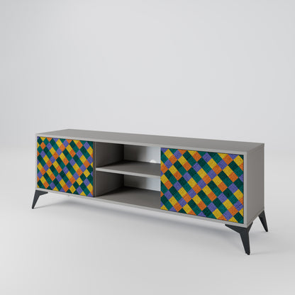 PAINTED SQUARES MIX 2-türiges TV-Lowboard