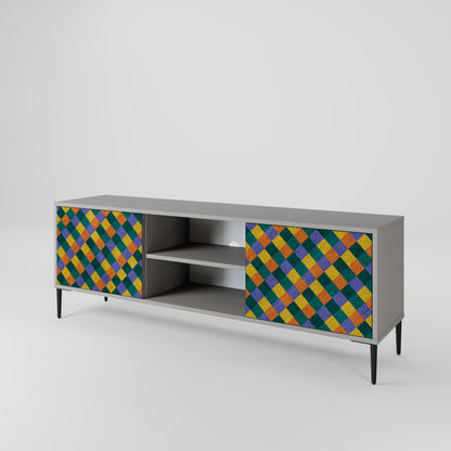 PAINTED SQUARES MIX 2-türiges TV-Lowboard