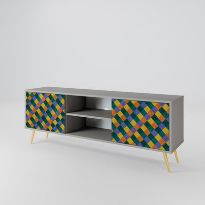 PAINTED SQUARES MIX 2-türiges TV-Lowboard