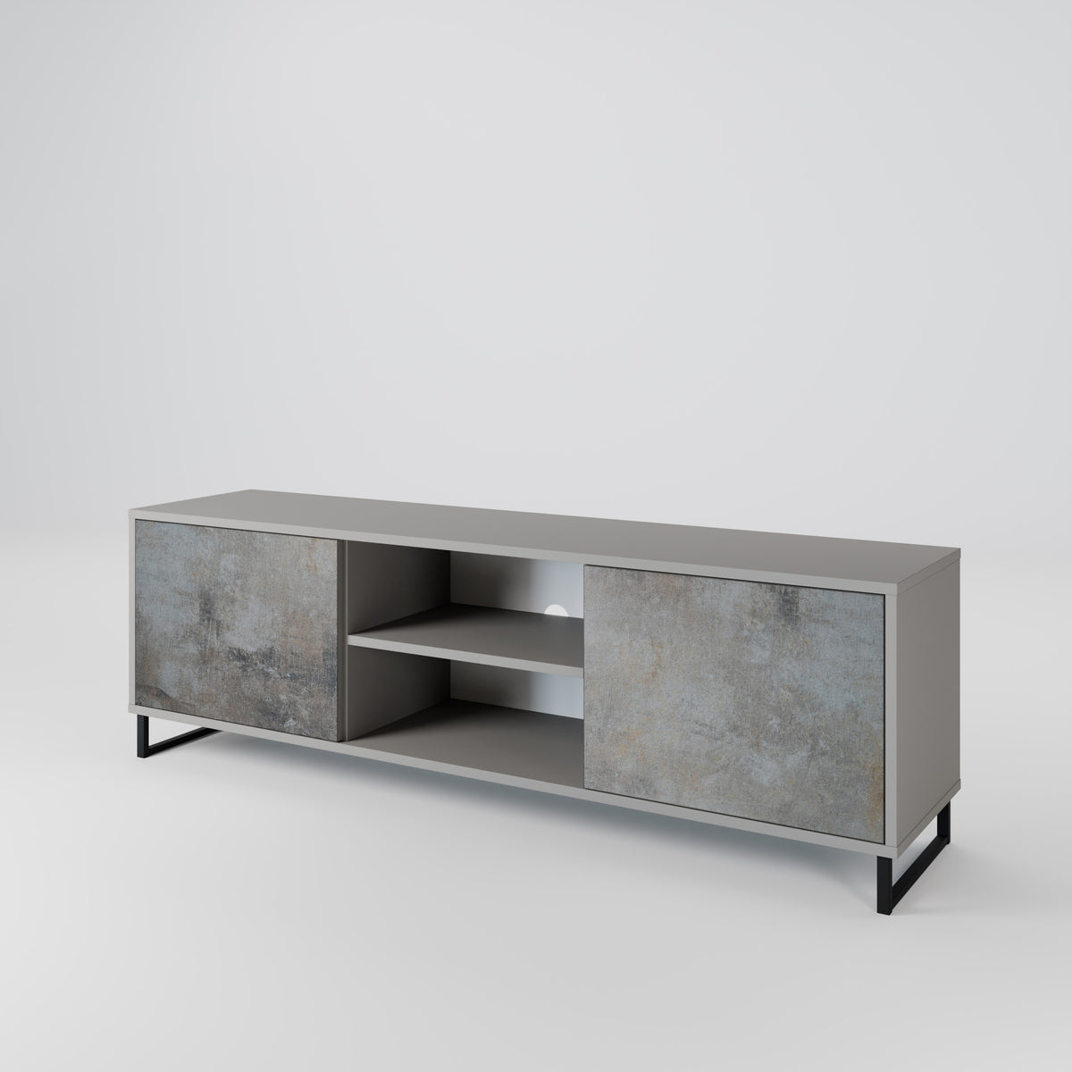 CONCRETE WALL 2-Door TV Cabinet