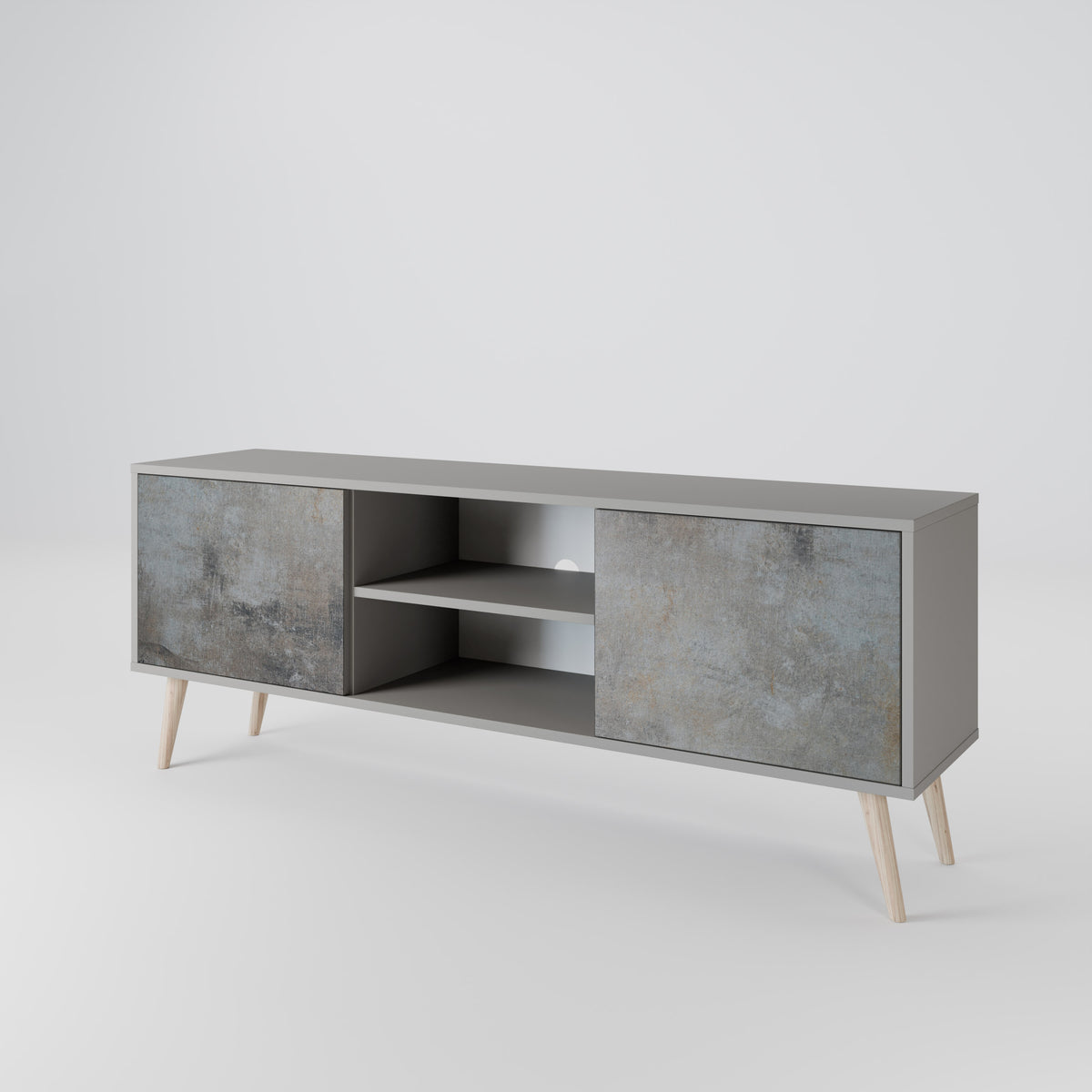 CONCRETE WALL 2-Door TV Cabinet
