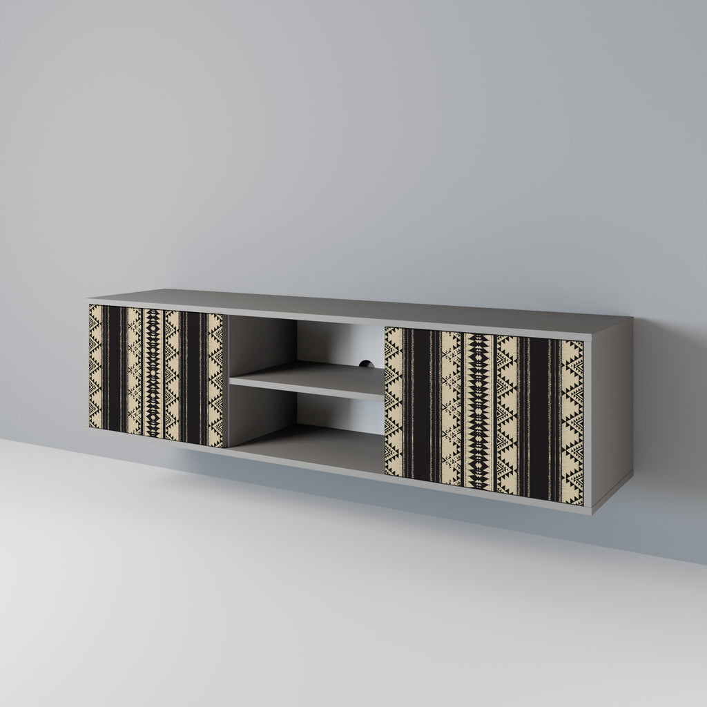 AZTEC TV-Lowboard mit 2 Türen in Grau