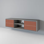 HYPNOTIC GATE TV-Lowboard mit 2 Türen in Grau