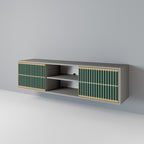 ILUSION GATE TV-Lowboard mit 2 Türen in Grau