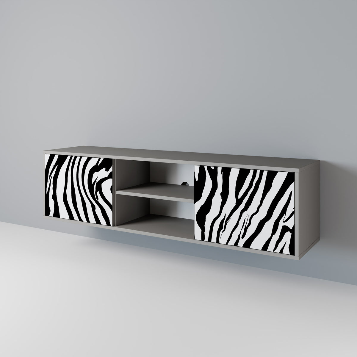 SPLENDID ZEBRA 2-türiges TV-Lowboard