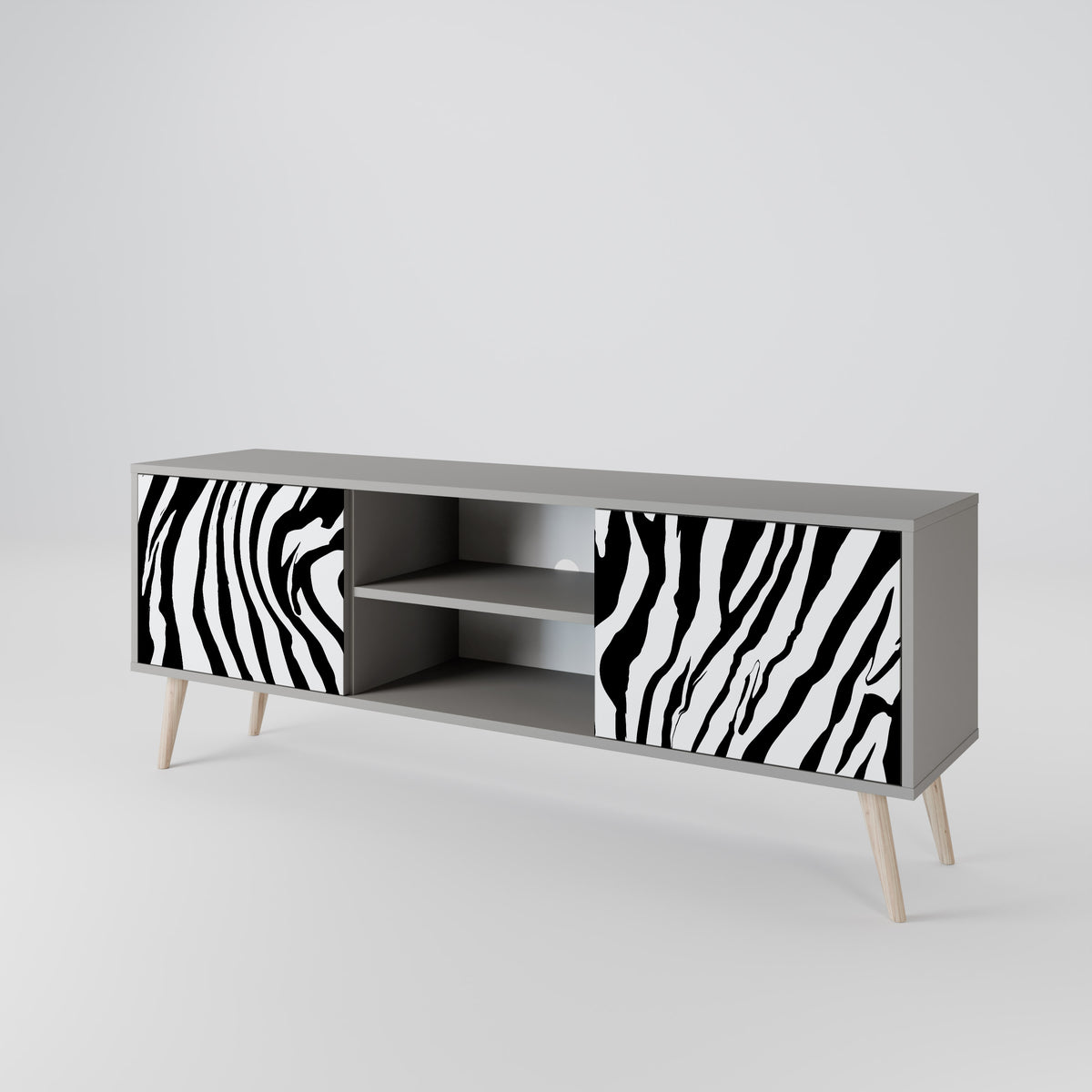 SPLENDID ZEBRA 2-türiges TV-Lowboard