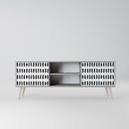 NIGHTY MELODIES TV-Lowboard mit 2 Türen in Grau