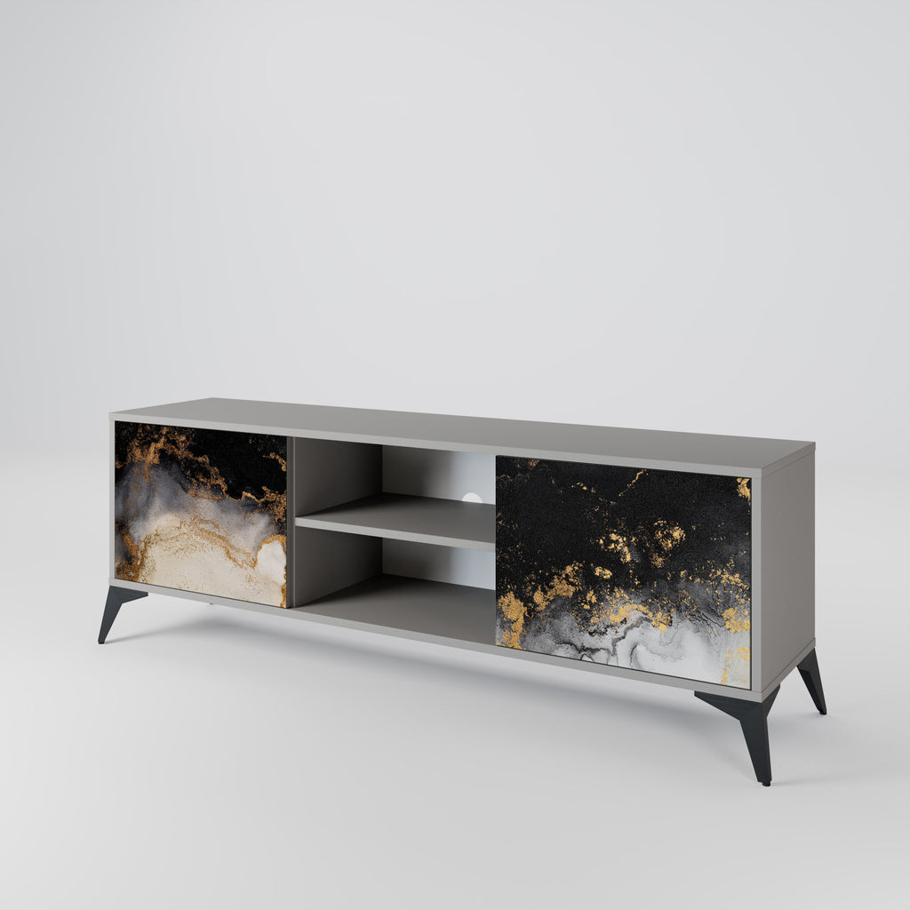 MARBLE OF TOMMORROW TV-Lowboard mit 2 Türen in Grau