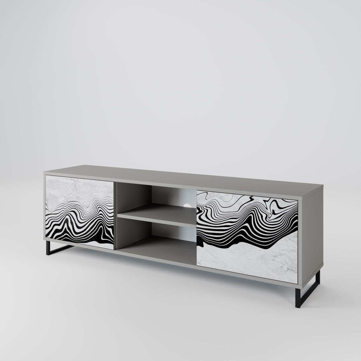 MONOCHROME MIRAGE 2-türiges TV-Lowboard