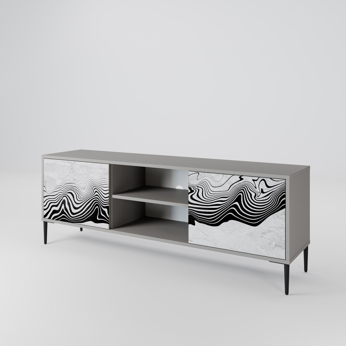 MONOCHROME MIRAGE 2-türiges TV-Lowboard
