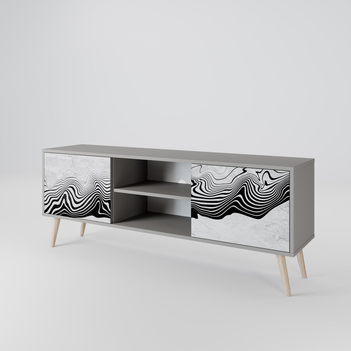 MONOCHROME MIRAGE 2-türiges TV-Lowboard