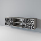 BLINDING LIGHTS TV-Lowboard mit 2 Türen in Grau