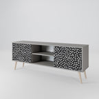 BLINDING LIGHTS TV-Lowboard mit 2 Türen in Grau