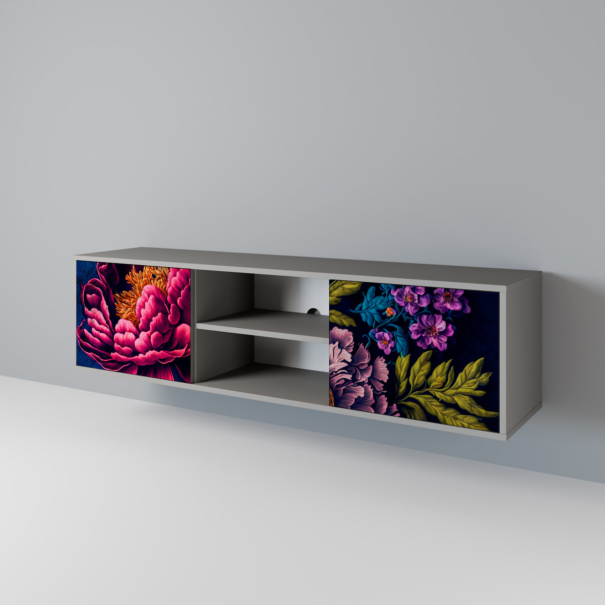 BLOOMING ELEGANCE 2-türiges TV-Lowboard