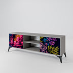 BLOOMING ELEGANCE TV-Lowboard mit 2 Türen in Grau