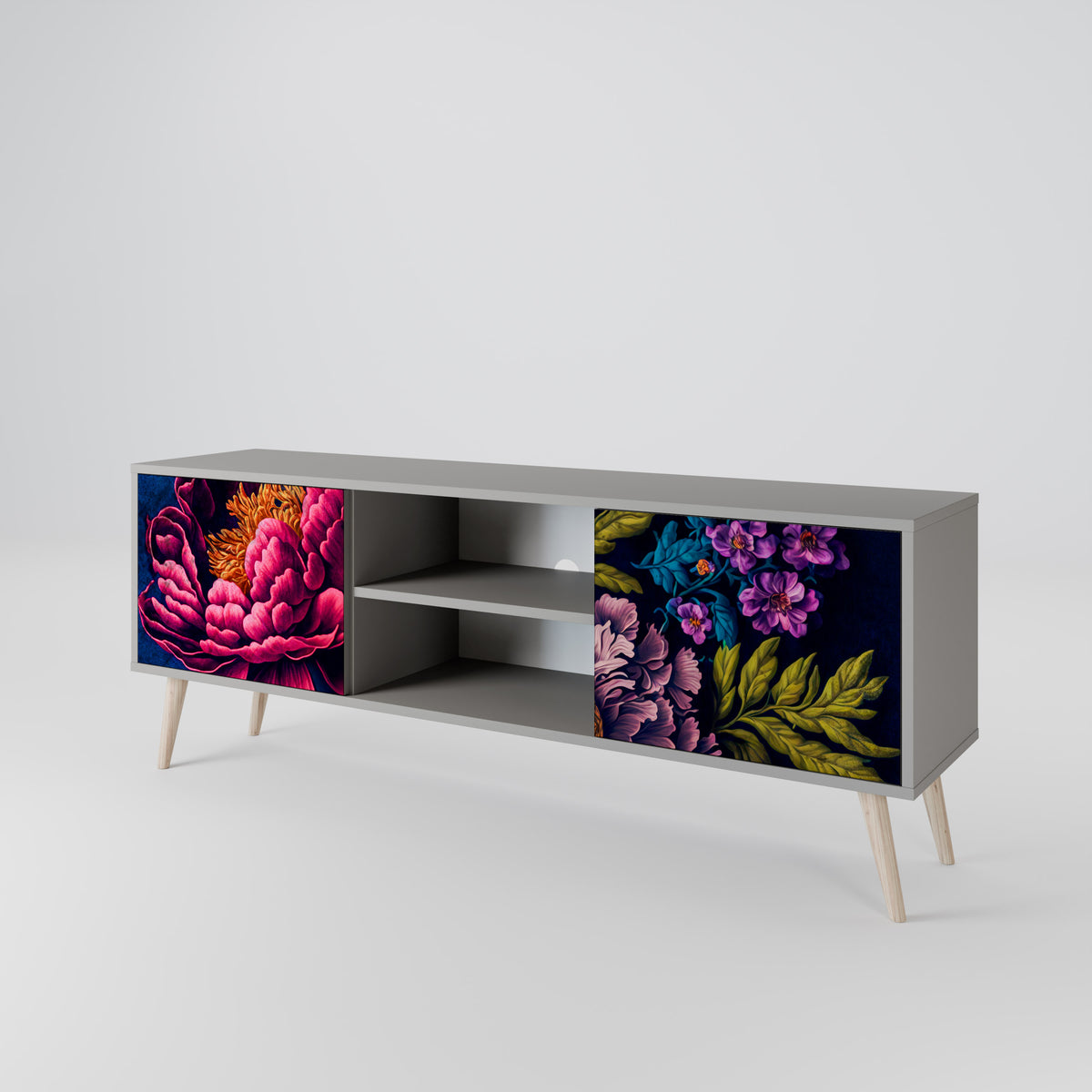 BLOOMING ELEGANCE 2-türiges TV-Lowboard