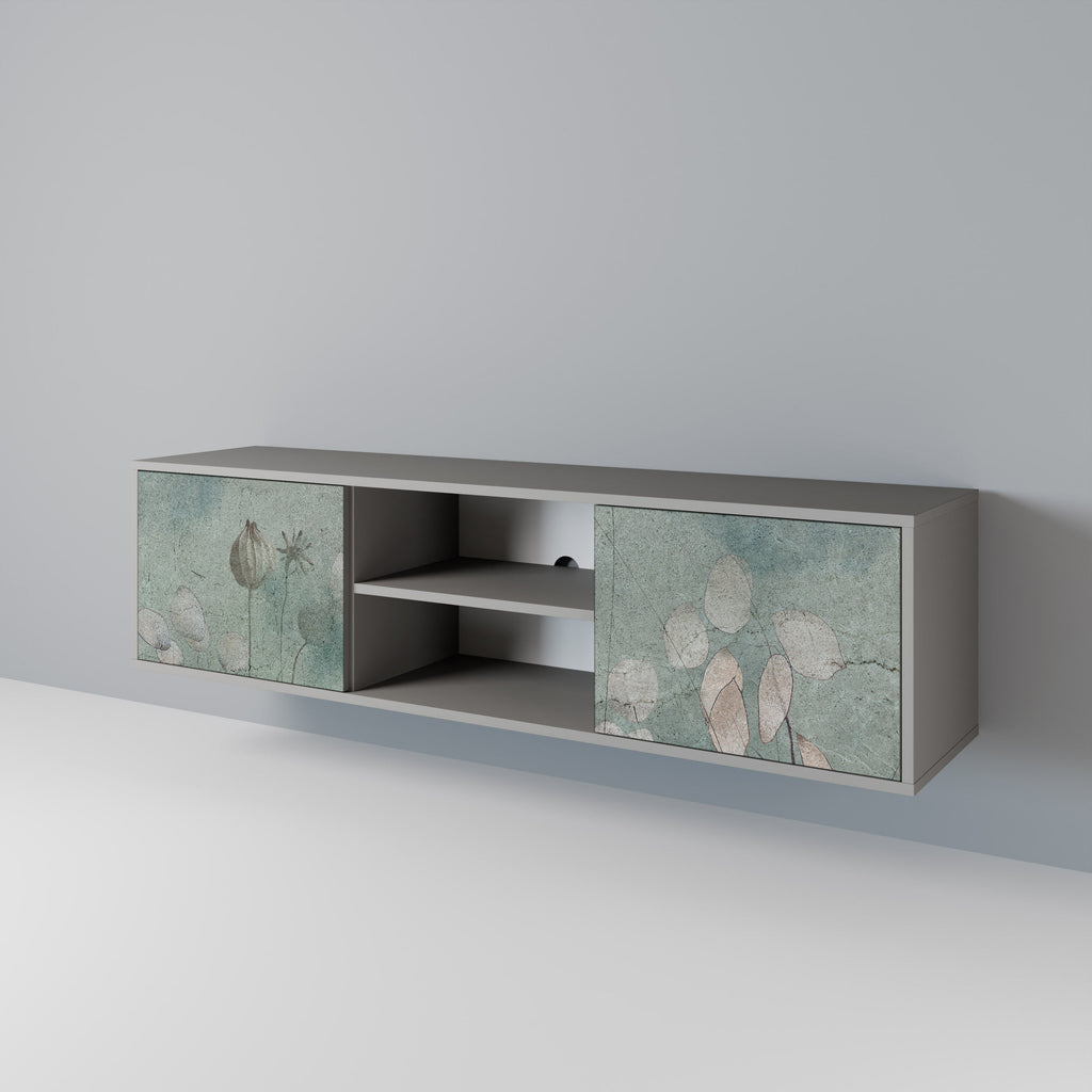 NIGHT LADY TV-Lowboard mit 2 Türen in Grau