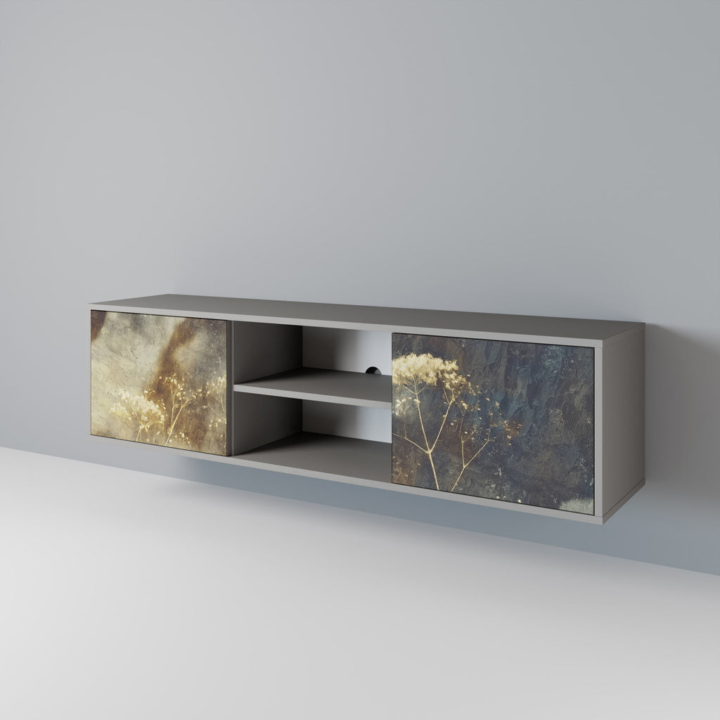 GENTLE POWER TV-Lowboard mit 2 Türen in Grau