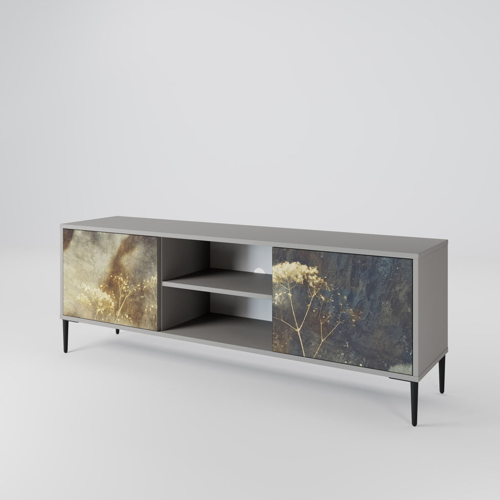 GENTLE POWER TV-Lowboard mit 2 Türen in Grau