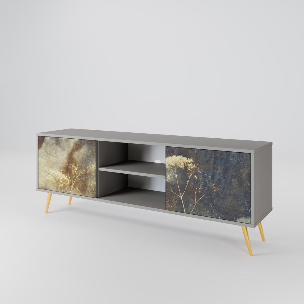 GENTLE POWER TV-Lowboard mit 2 Türen in Grau