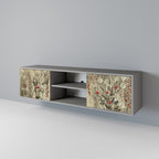 HERBAL GRACE TV-Lowboard mit 2 Türen in Grau