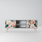 FLORAL GRACE TV-Lowboard mit 2 Türen in Grau