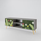 DANDELION AMUSE 2-Door TV Stand in Grey Finish