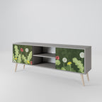 DANDELION AMUSE 2-Door TV Stand in Grey Finish
