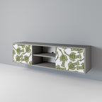 SEEDLING SONGBIRD 2-Door TV Stand in Grey Finish