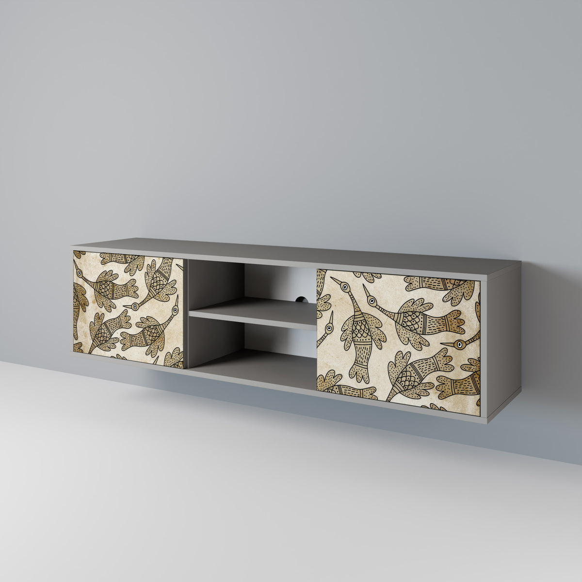 ALMONDINE SONGBIRD 2-Door TV Cabinet