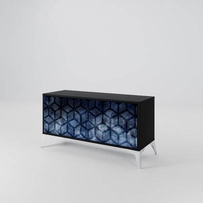 CUBIC MIST Kompaktes 2-türiges TV-Lowboard