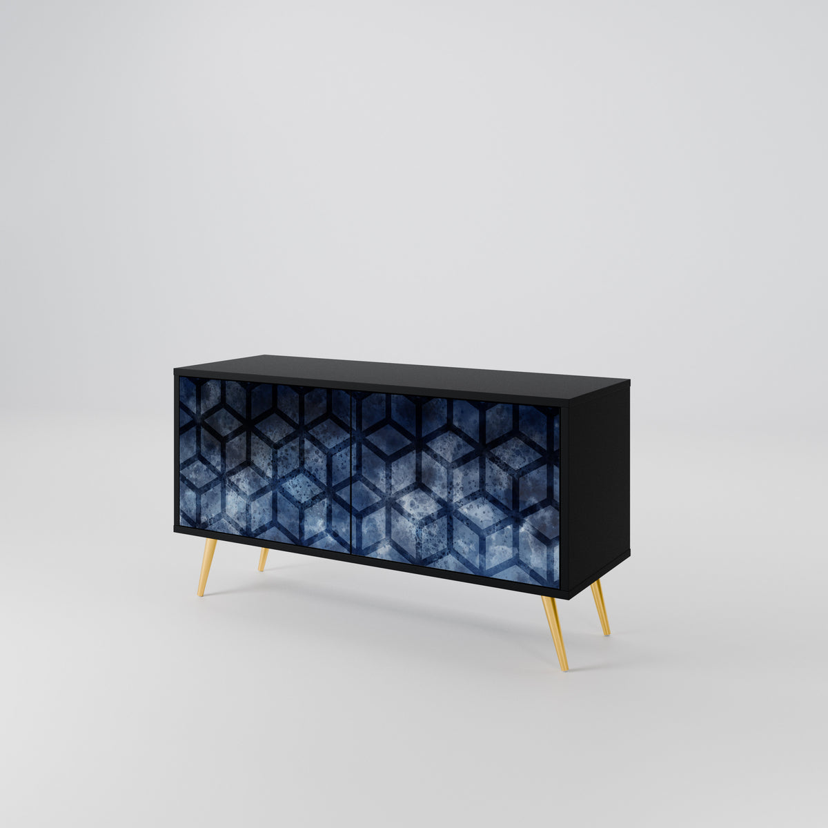 CUBIC MIST Kompaktes 2-türiges TV-Lowboard