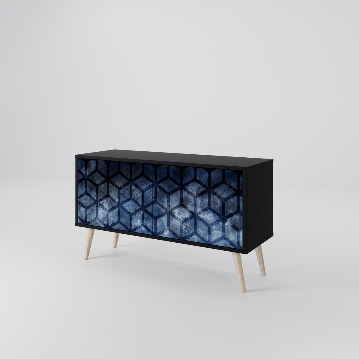 CUBIC MIST Kompaktes 2-türiges TV-Lowboard