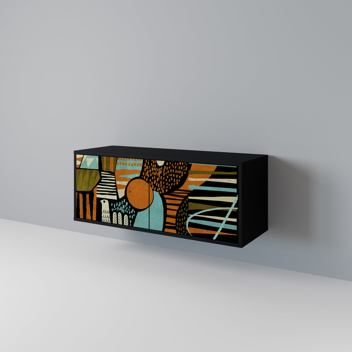 GEODE GLIMMER Kompaktes 2-türiges TV-Lowboard