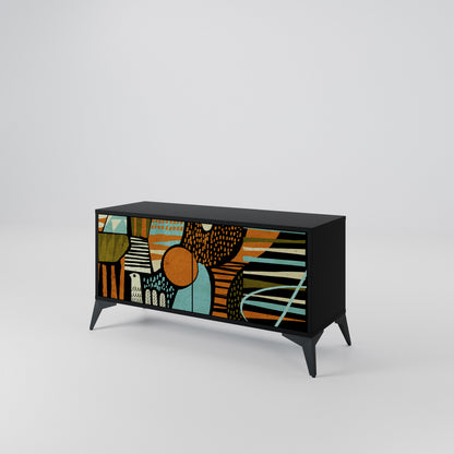 GEODE GLIMMER Kompaktes 2-türiges TV-Lowboard