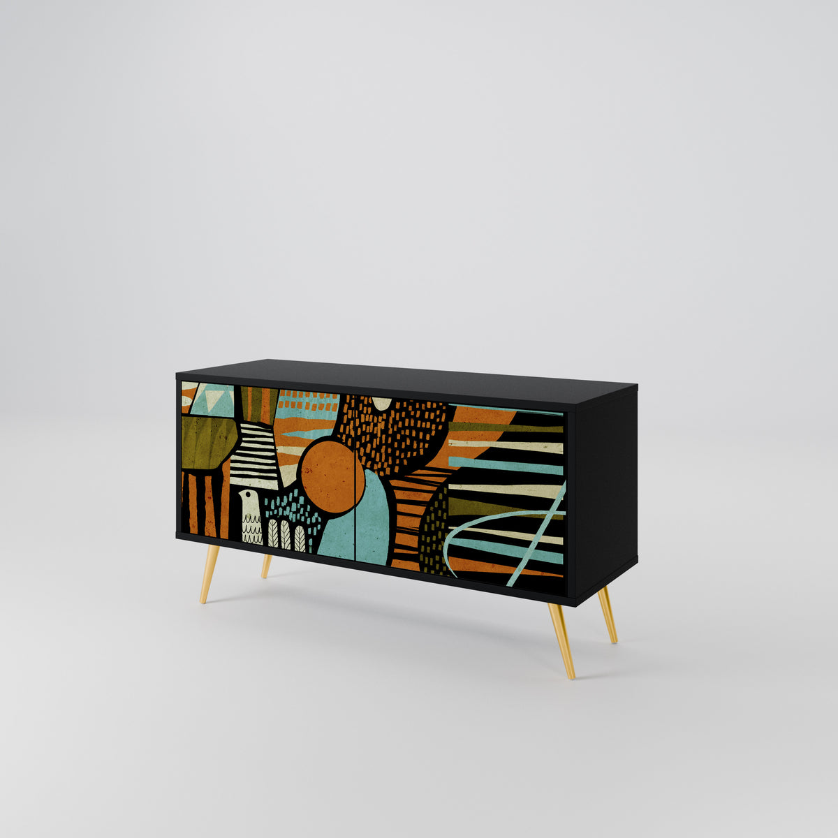 GEODE GLIMMER Kompaktes 2-türiges TV-Lowboard