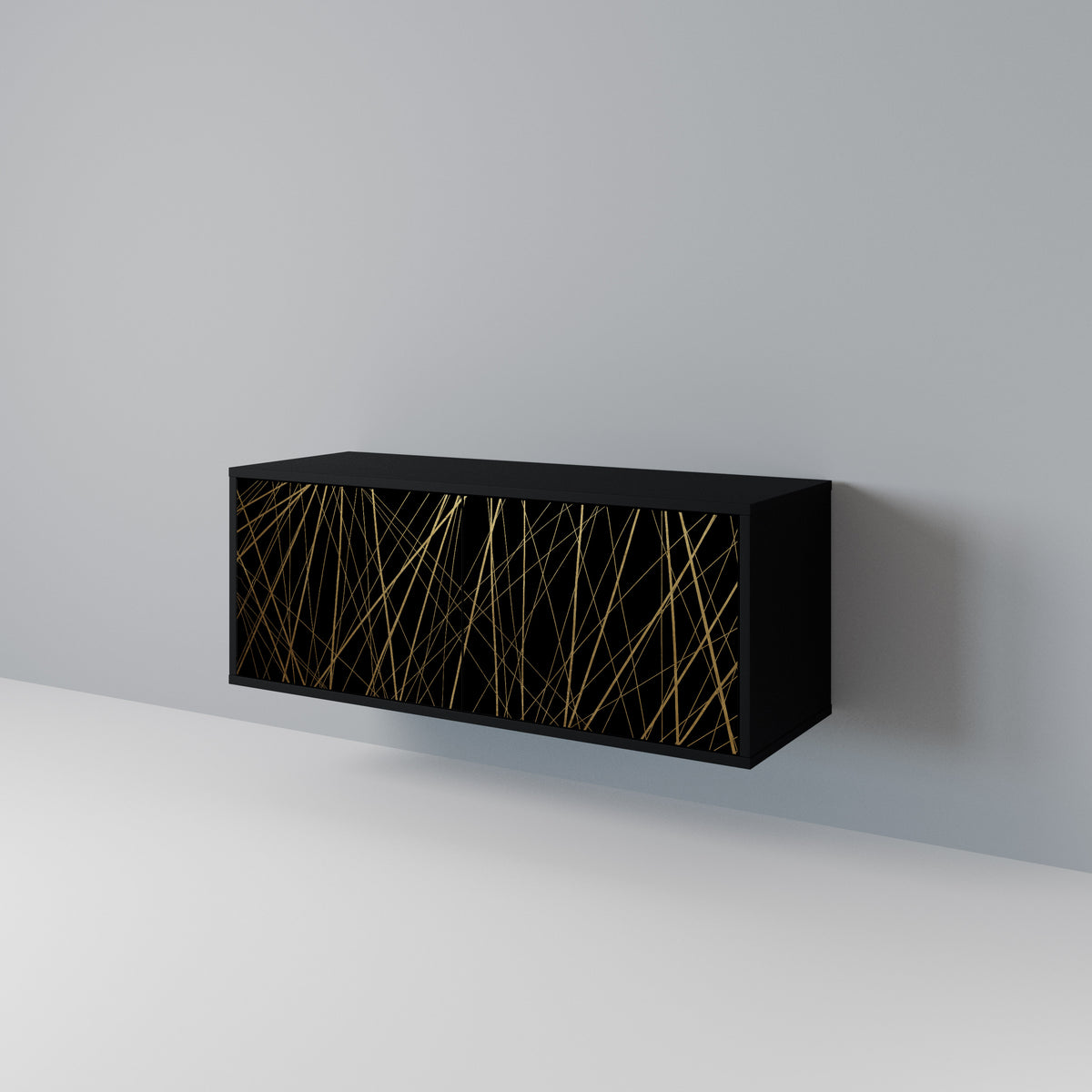 BRIGHT MESH Compact 2-Door TV Cabinet