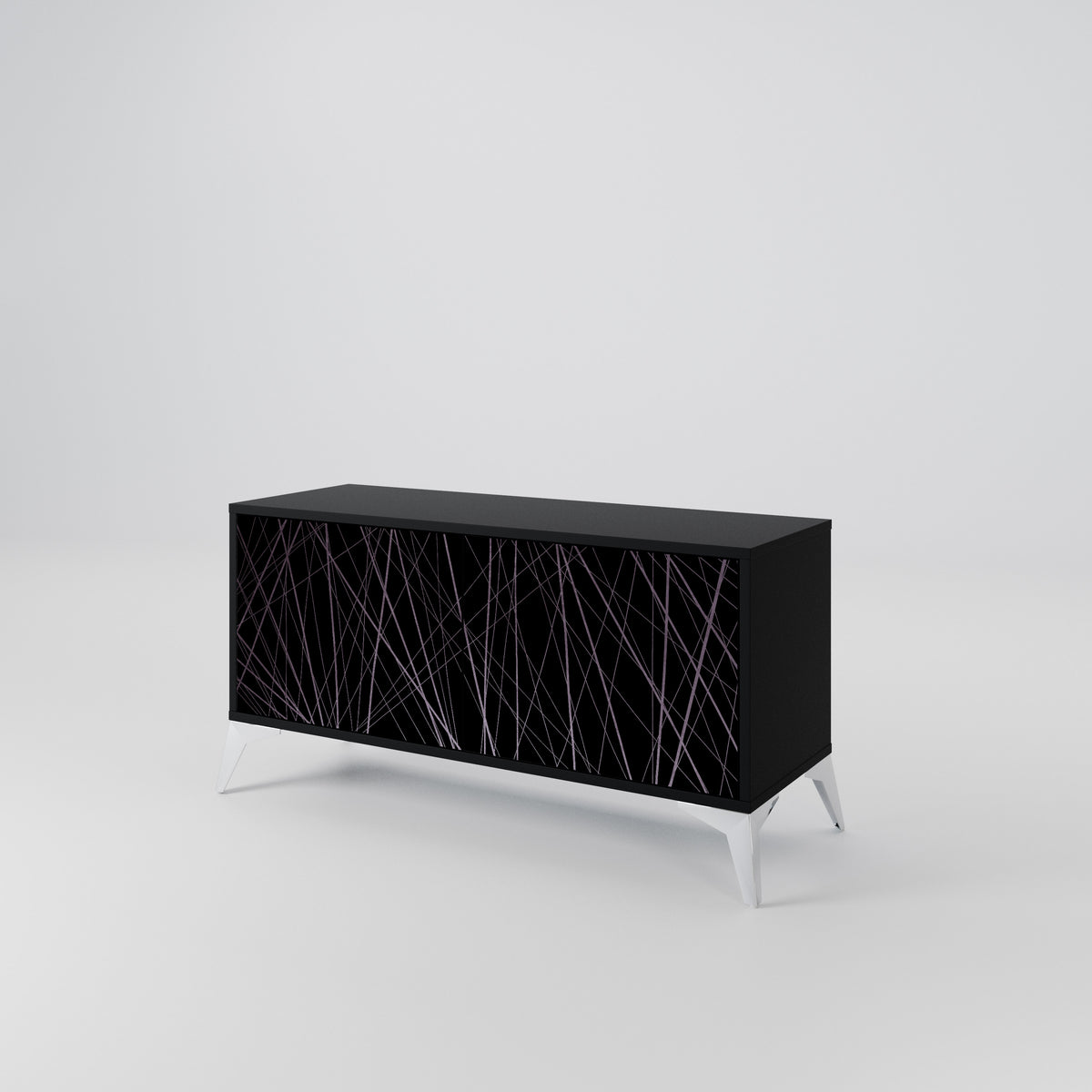 SHIMMER SPIDERGRAM Kompaktes 2-türiges TV-Lowboard