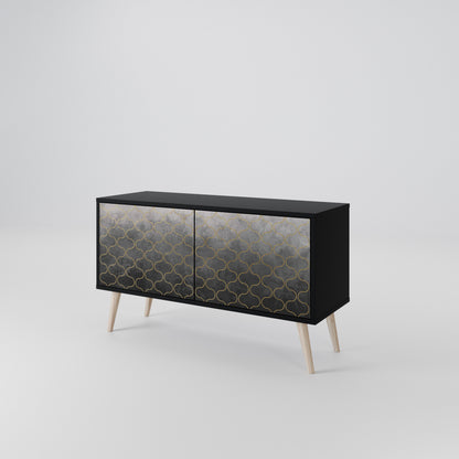 TESSELATED GRAYISH Kompaktes 2-türiges TV-Lowboard